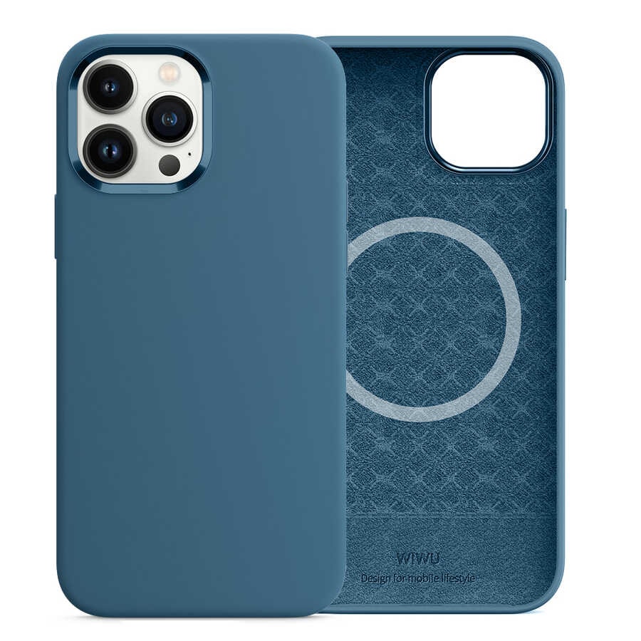 iPhone 13 Pro Kılıf Wiwu Magsafe Magnetic Silikon Kılıf