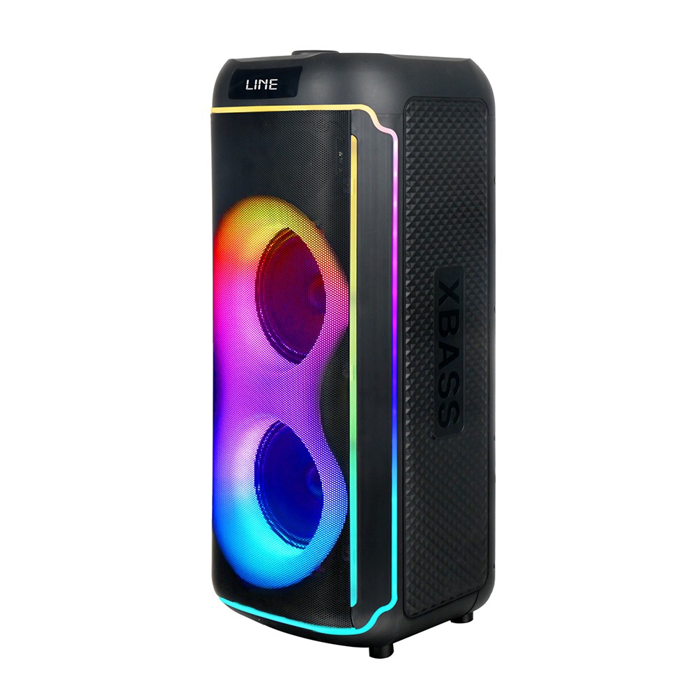 Zore GD-2606 Dijital LED Göstergeli FM Radyolu Mikrofonlu RGB TWS Çift 6.5 inç Stereo Bass Kablosuz Karaoke Hoparlör