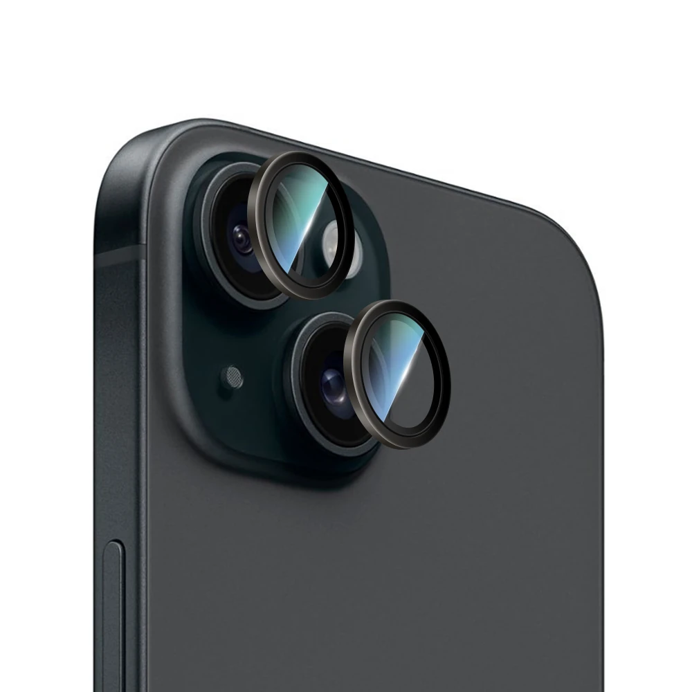 Apple iPhone 15 Plus CaseWorld Alloy Serisi Oleofobik Anti Reflective Kamera Lens Koruyucu