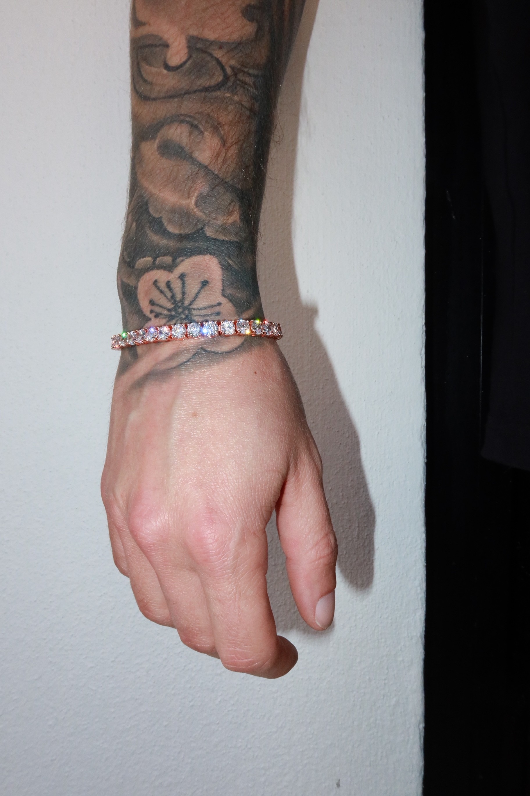5mm Rose Gold Plated Tennis Bracelet