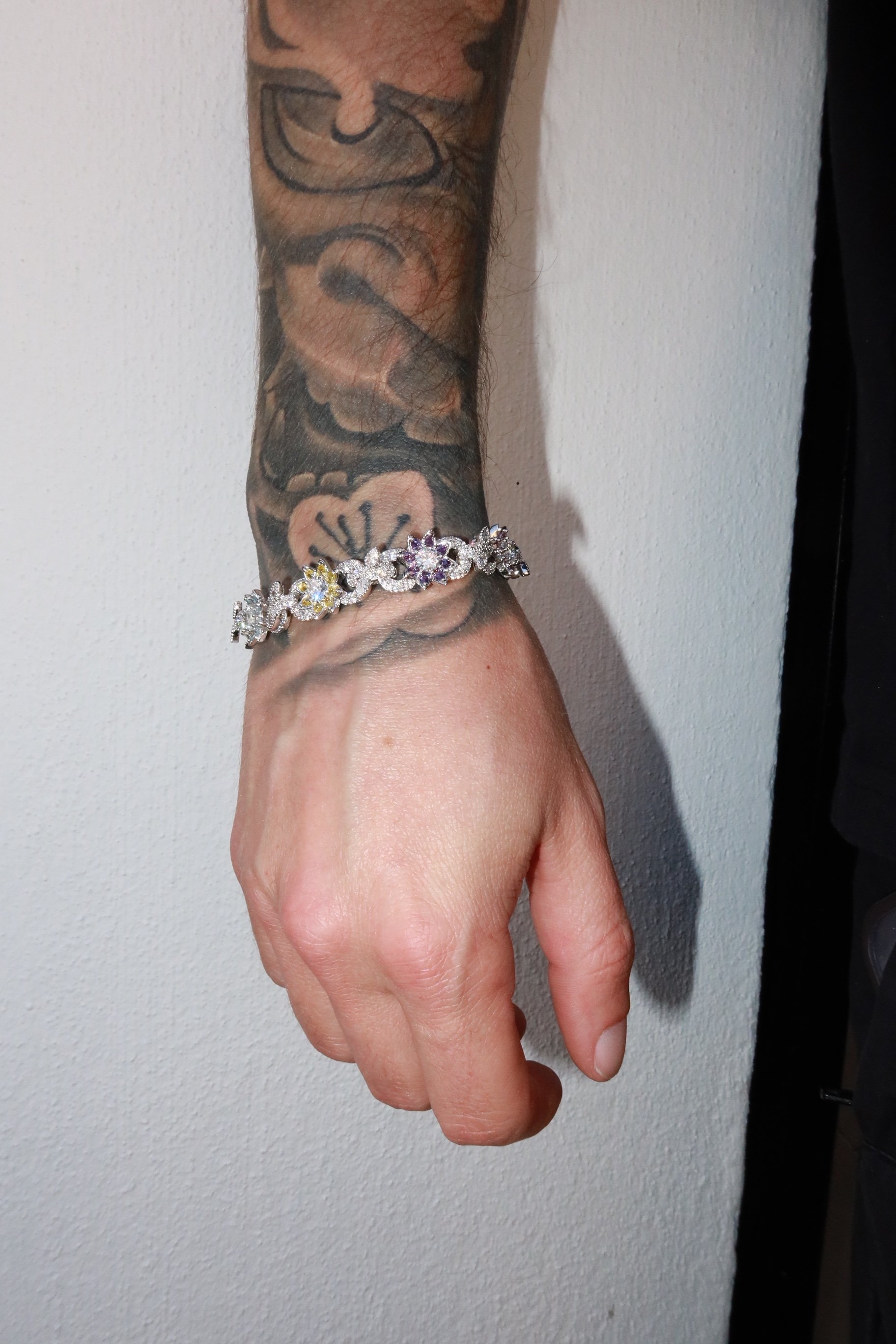 12mm Colorful Flower Bracelet