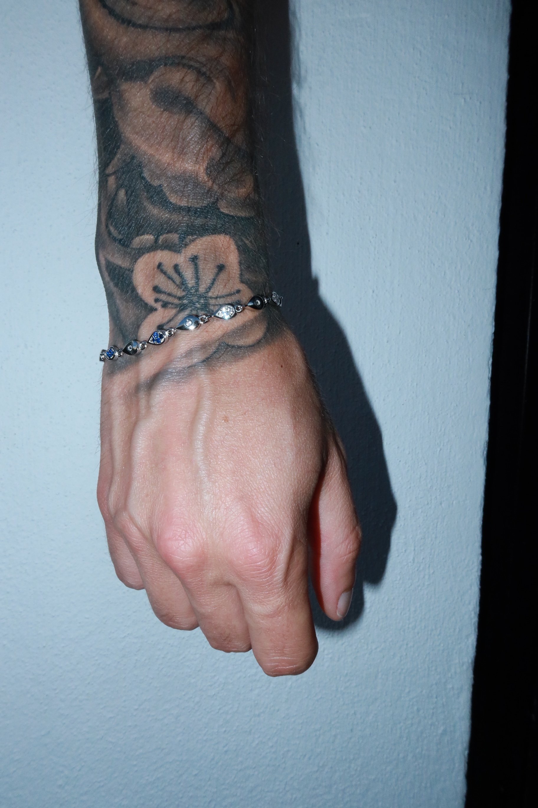 925 Silver Pear Motifs Bracelet