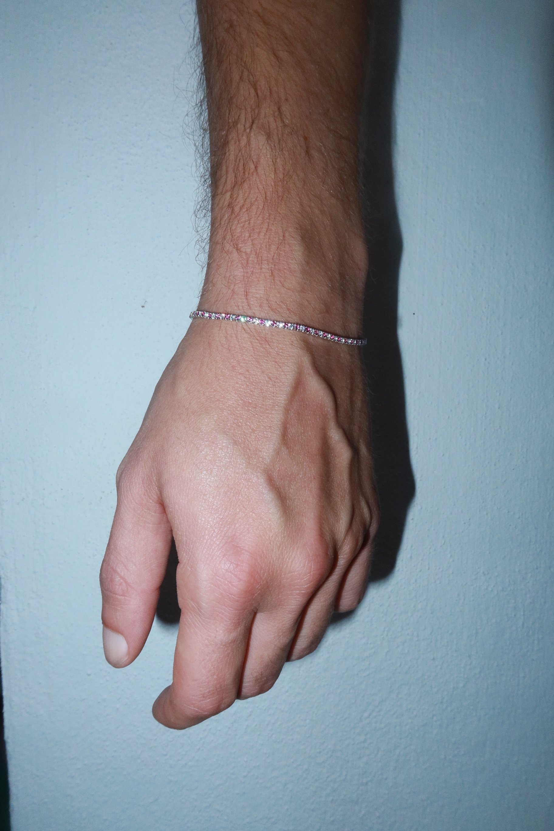 925 Silver Türkiye Color Micro Tennis Bracelet