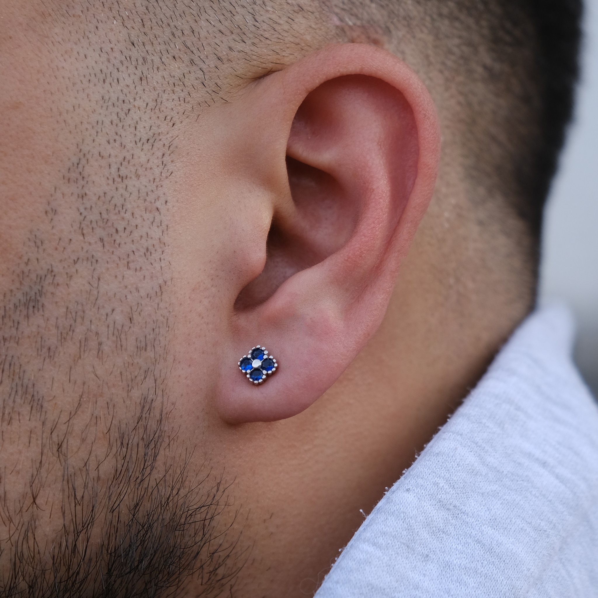 Four Sapphire Stones Earring