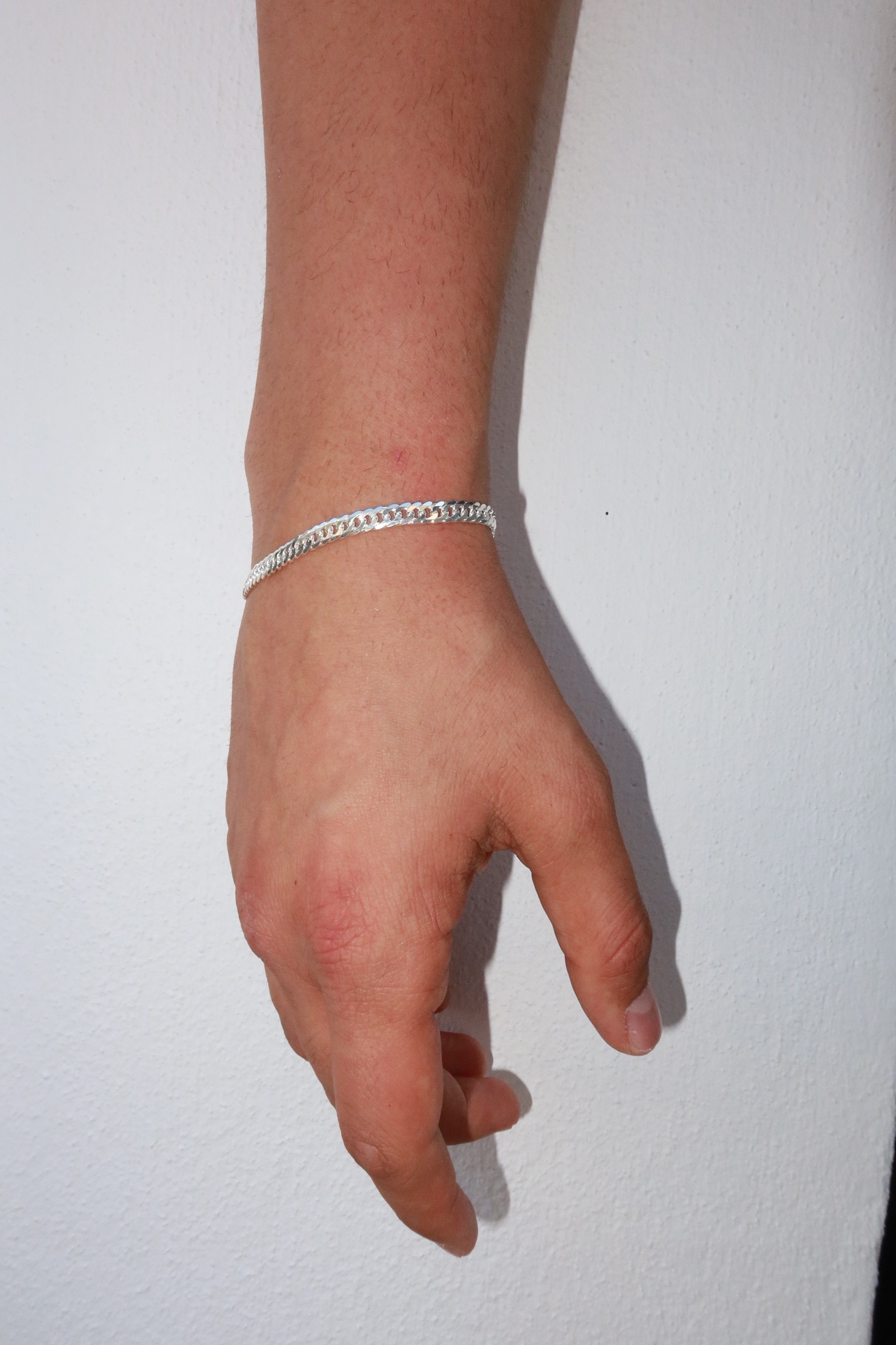 925 Silver 7mm Curb Cuban Bracelet