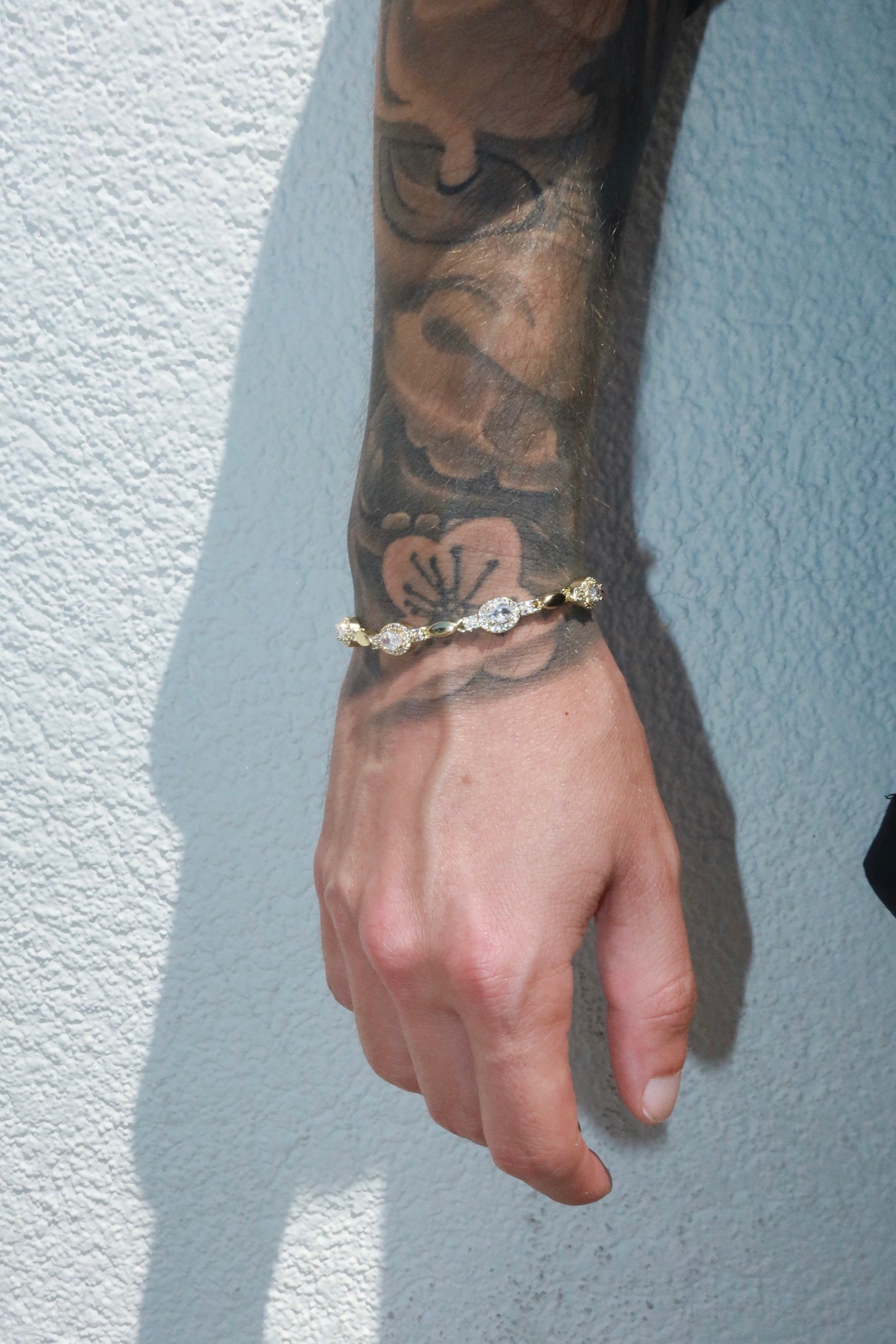14K Gold Oval Bail Bracelet