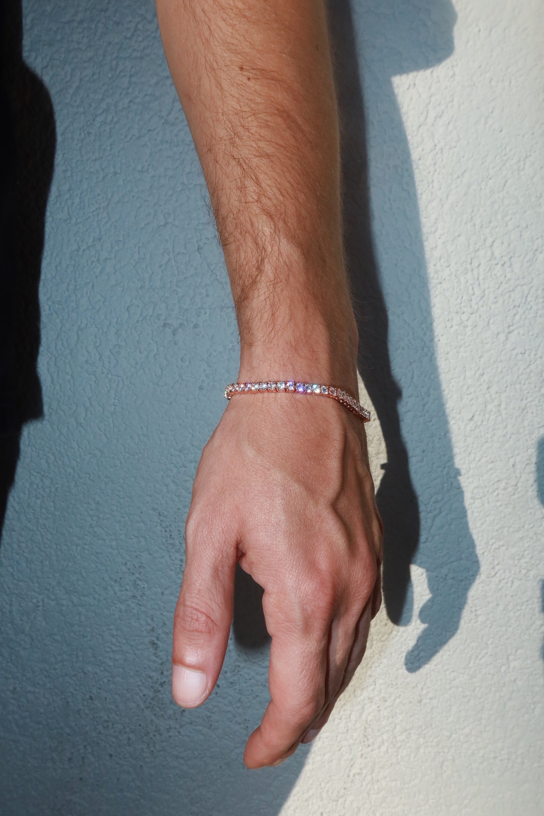 3mm Rose Gold Plated Tennis Bracelet