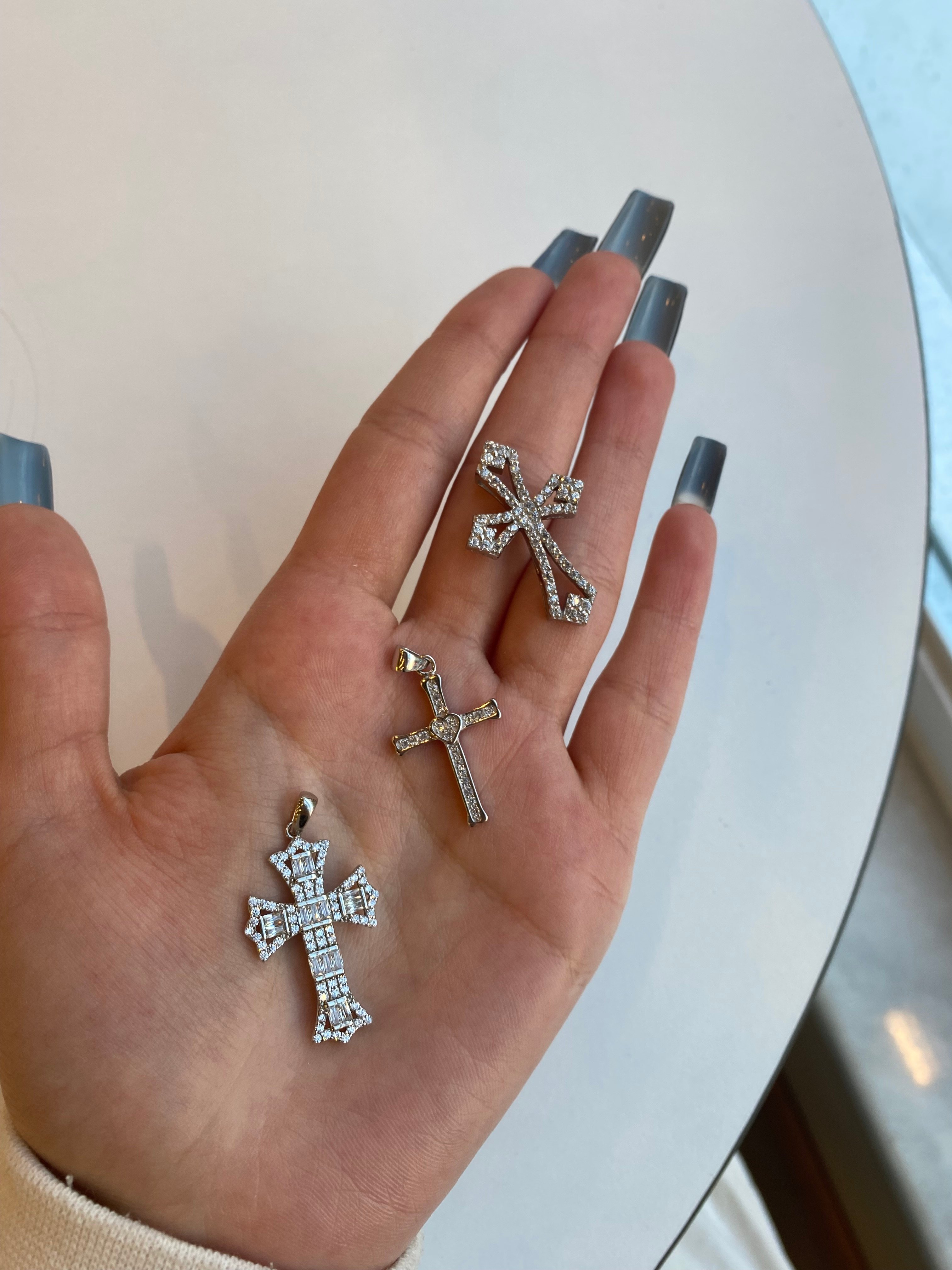 925 Sterling Silver Cross Pendant 2