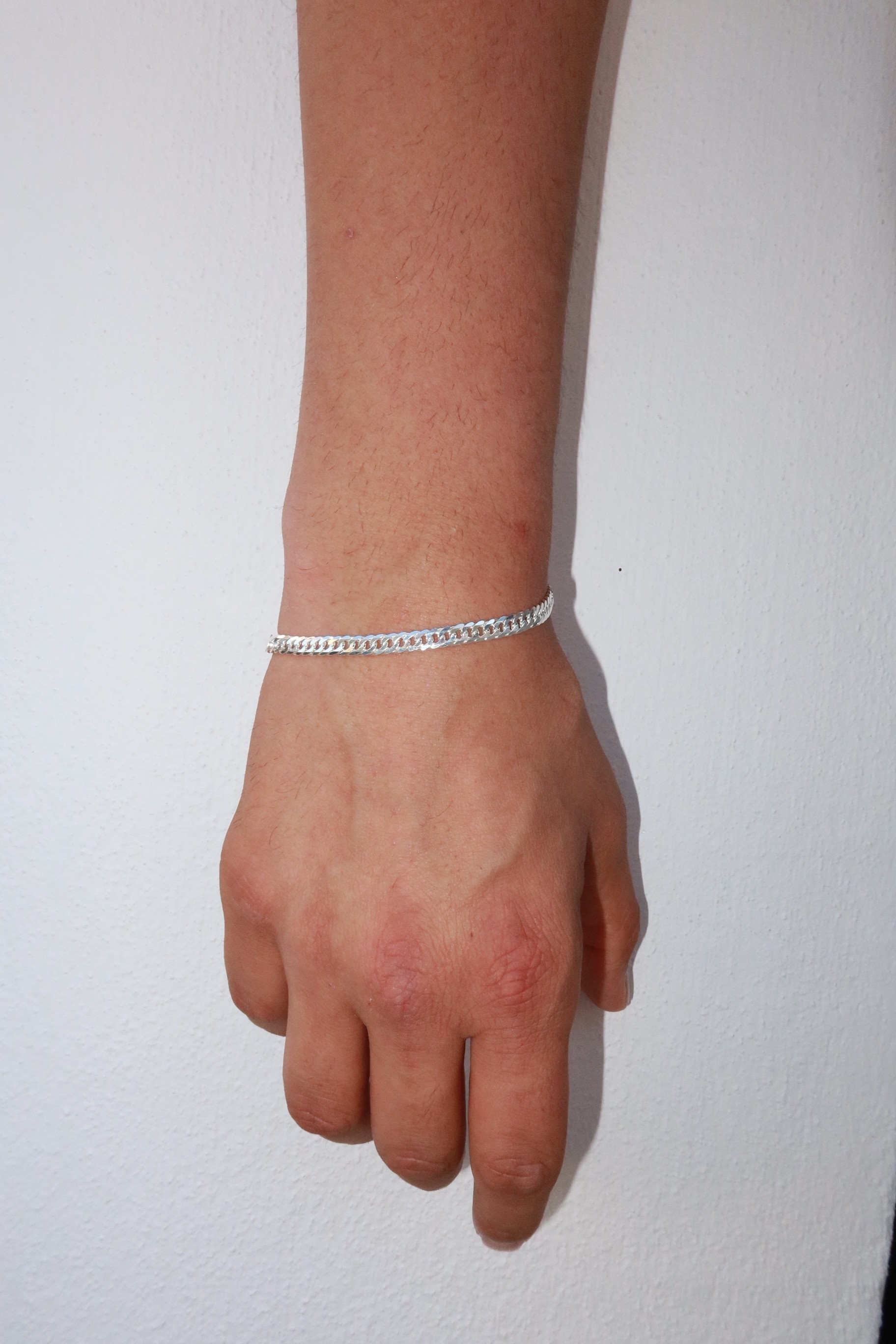 925 Silver 7mm Curb Cuban Bracelet