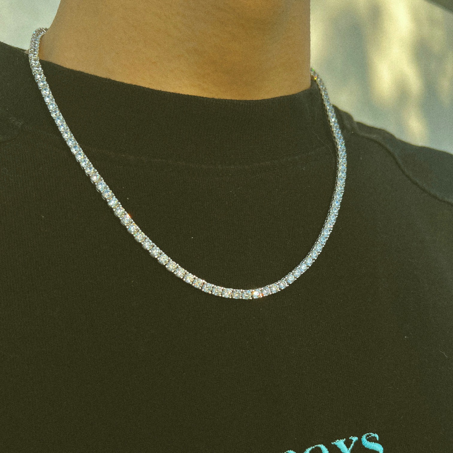 925 Sterling Silver Tennis Chain