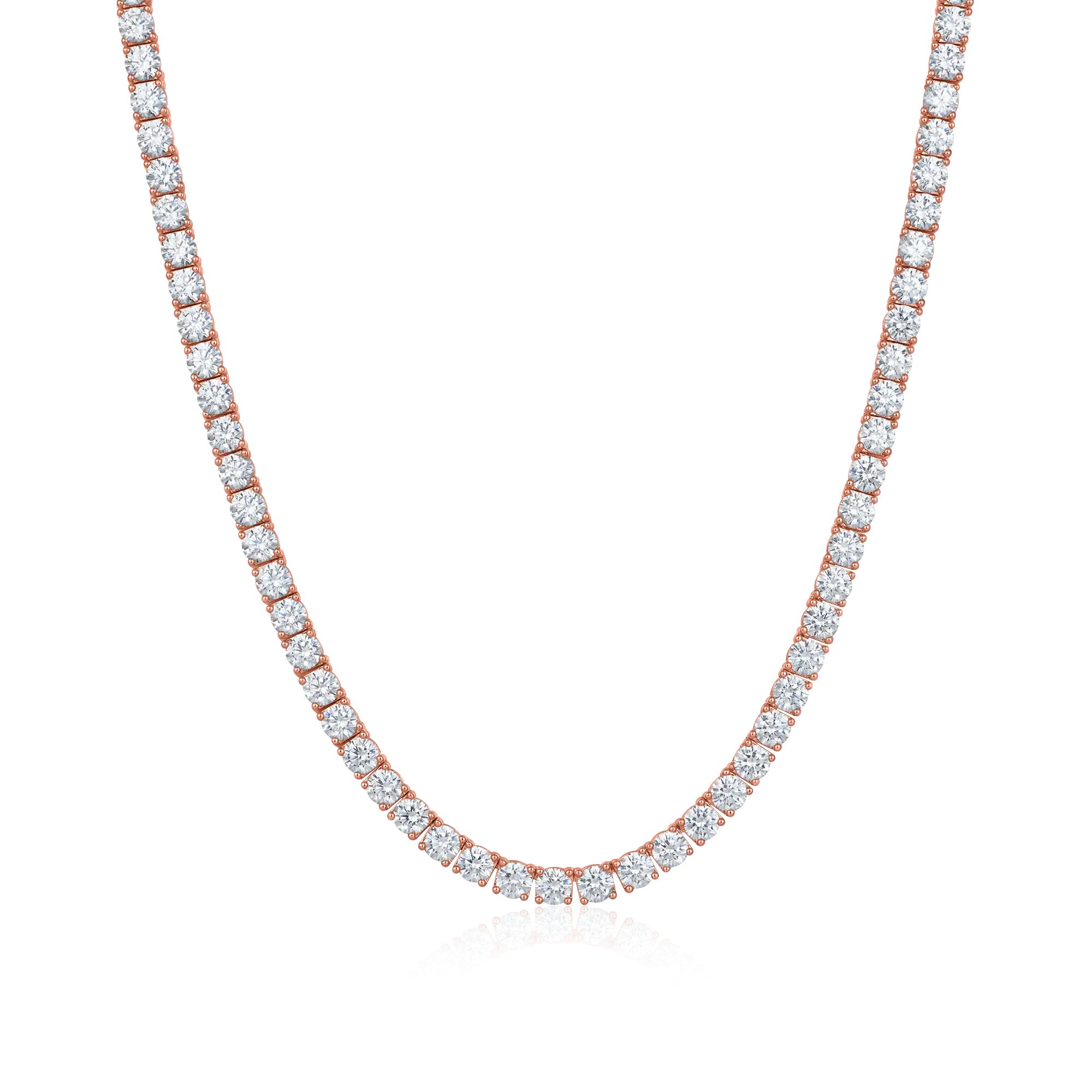 5mm Rose Gold Plated Tennis Chain