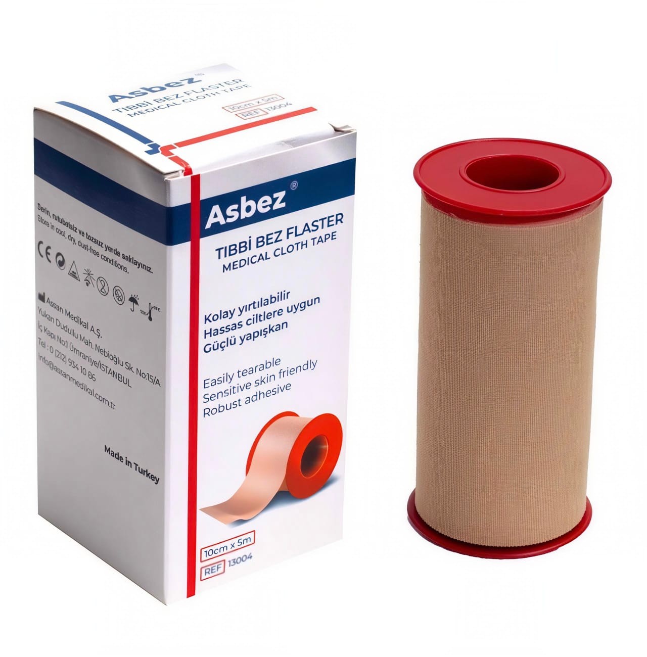 ASBEZ TIBBİ BEZ FLASTER 5 M*10 CM
