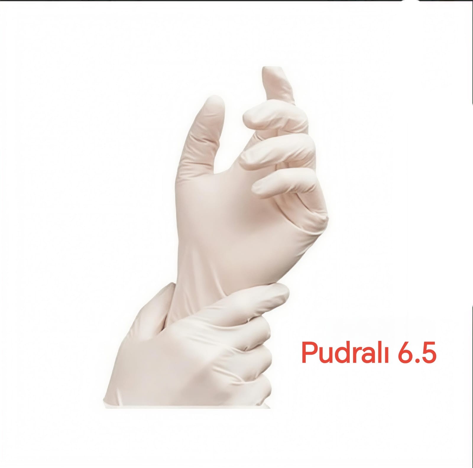 Steril Eldiven Pudralı Lateks Beyaz Renk 50'li Paket - 6.5