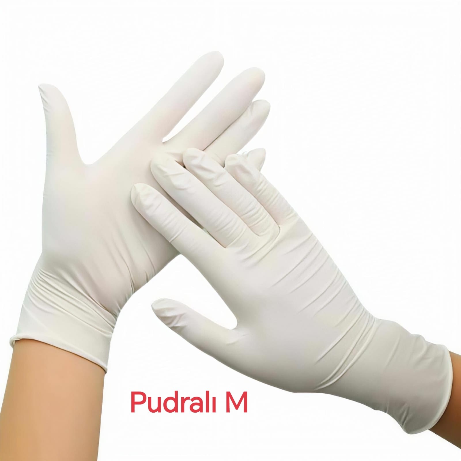 LATEKS PUDRALI MUAYENE ELDİVENİ BEYAZ RENK 100'LÜ - MEDİUM