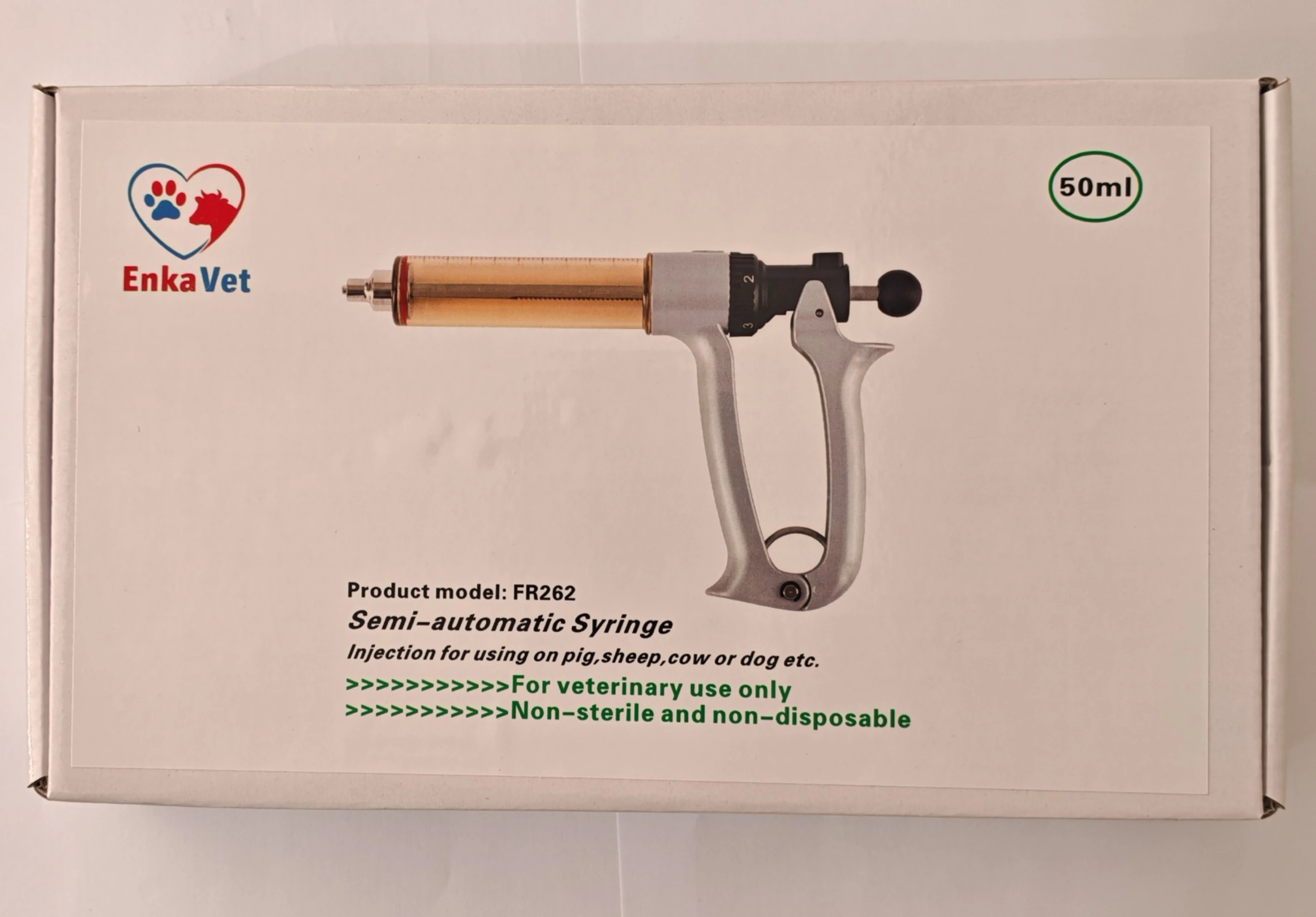 50 CC ML Hazneli Otomatik Enjektör Aşı Tabancası