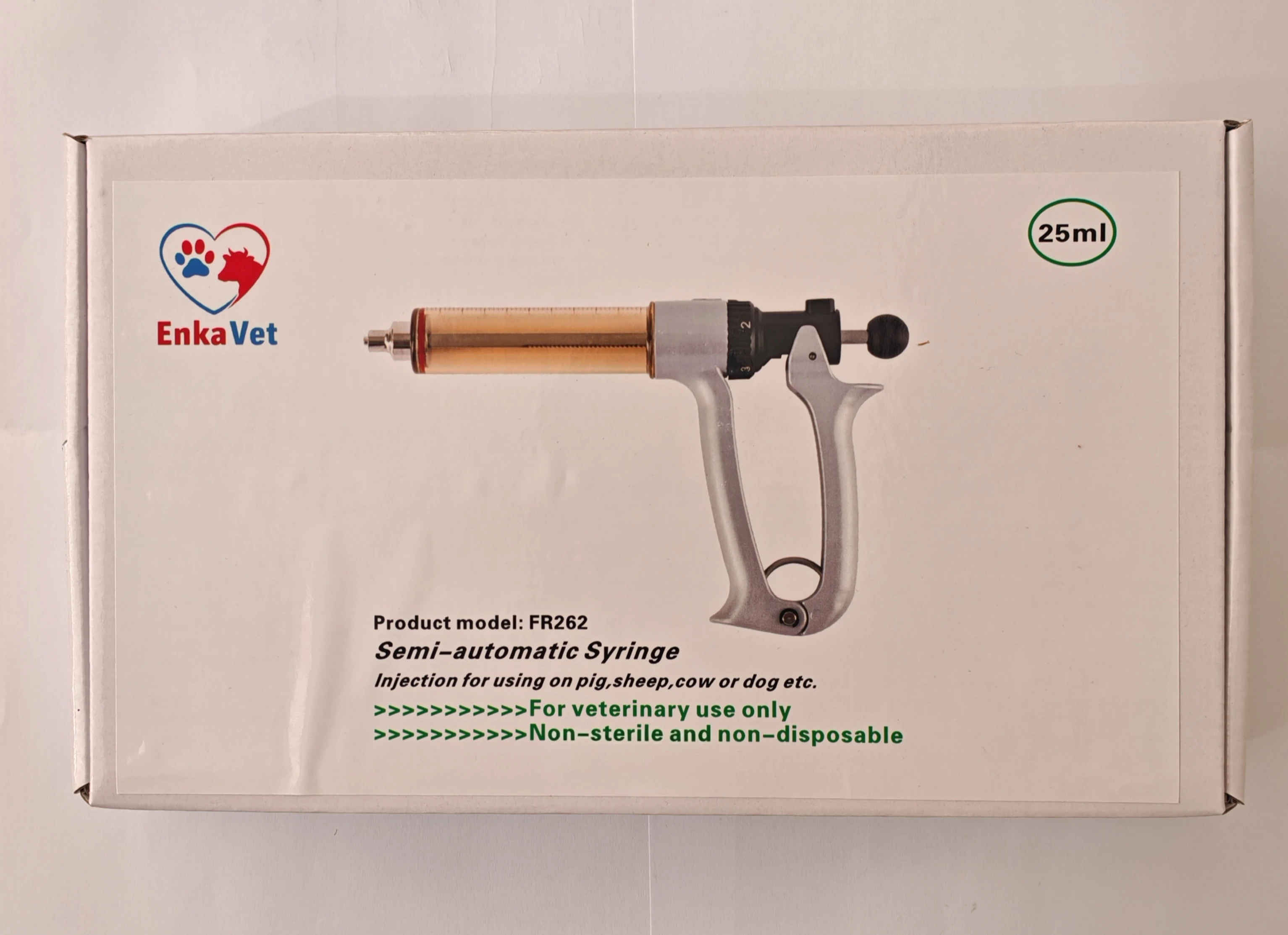 25 CC ML HAZNELİ OTOMATİK ENJEKTÖR AŞI TABANCASI