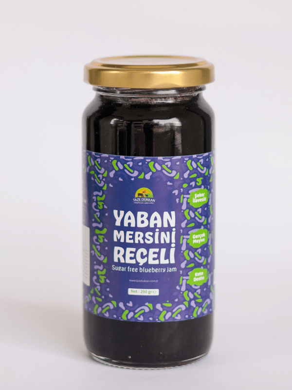 Şeker İlavesiz Yaban Mersini Reçeli 290gr