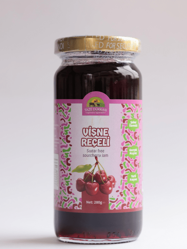 Şeker İlavesiz Vişne Reçeli 280 g