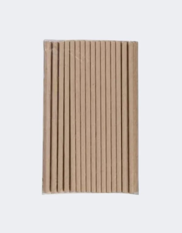 6 MM x 197 MM Kağıt Pipet Kraft 