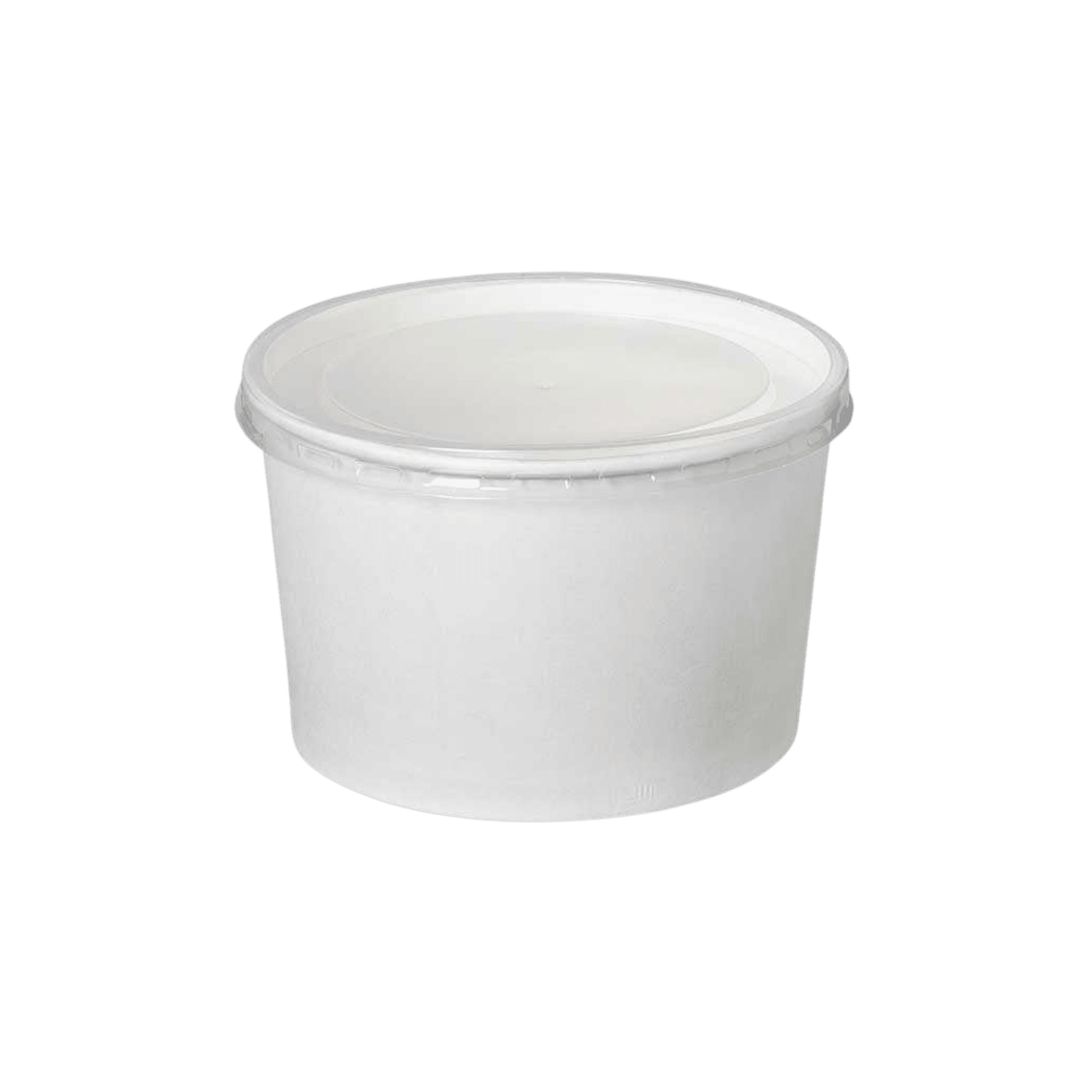 16 Oz Beyaz Karton Çorba Kasesi (KAPAKLI)
