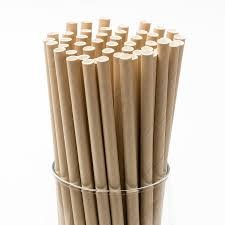 6 MM x 197 MM Kağıt Pipet Kraft 