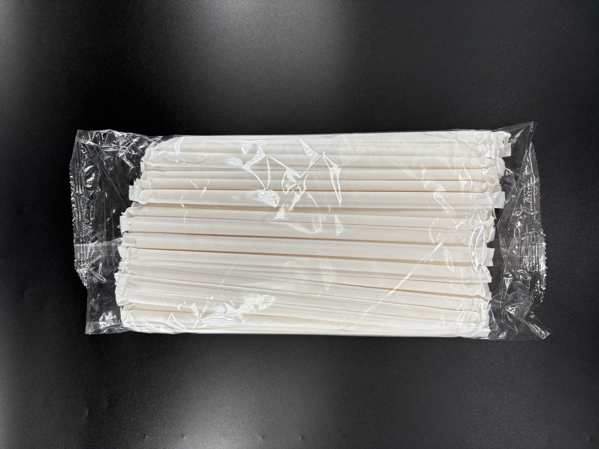 6*197 mm Beyaz Kağıt Pipet-Kağıt Sargılı 100'lü Paket