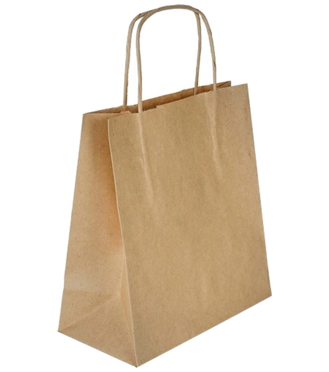 Büküm Saplı Kraft Kağıt Çanta 38x25x36cm