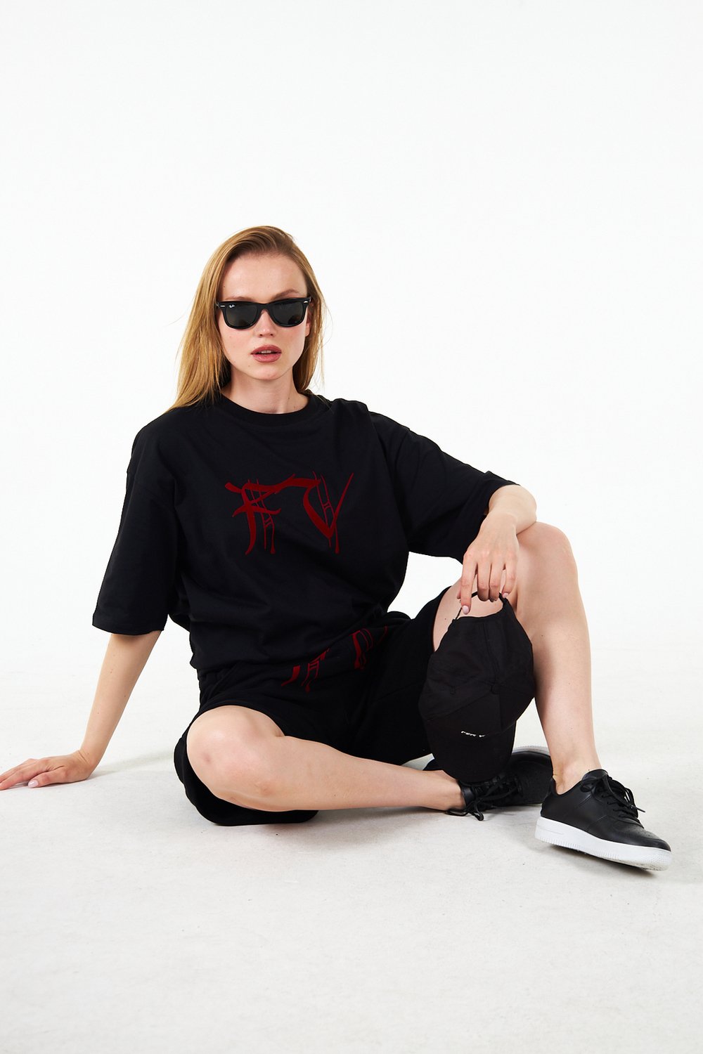 FV Red Black Oversize Unisex Tee