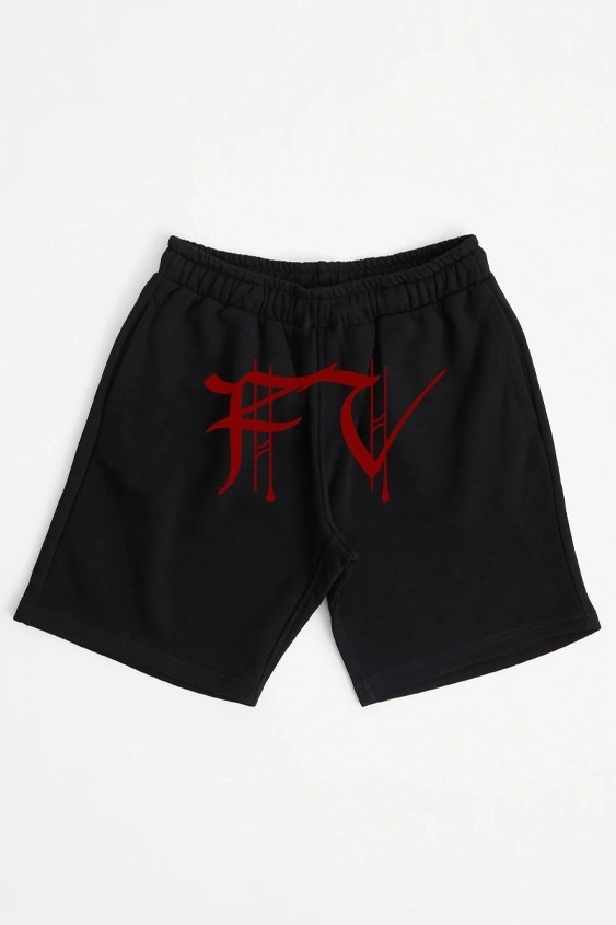 FV Red Black Oversize Unisex Short