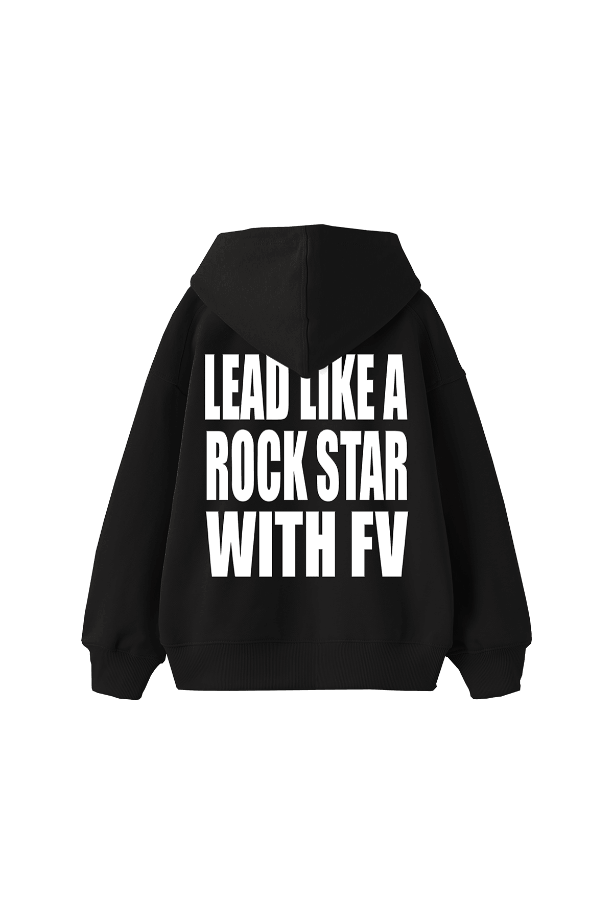 Rock Star Puff Hoodie - Siyah