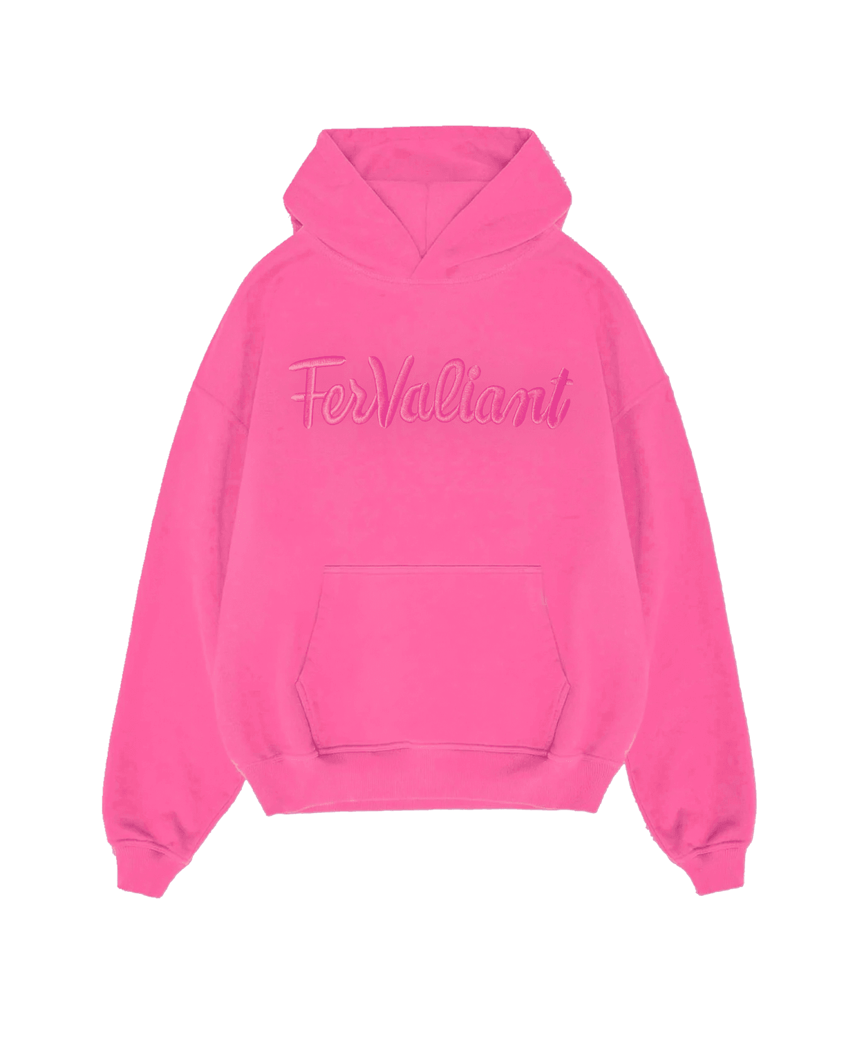  Nakışlı Pink Pink Hoodie