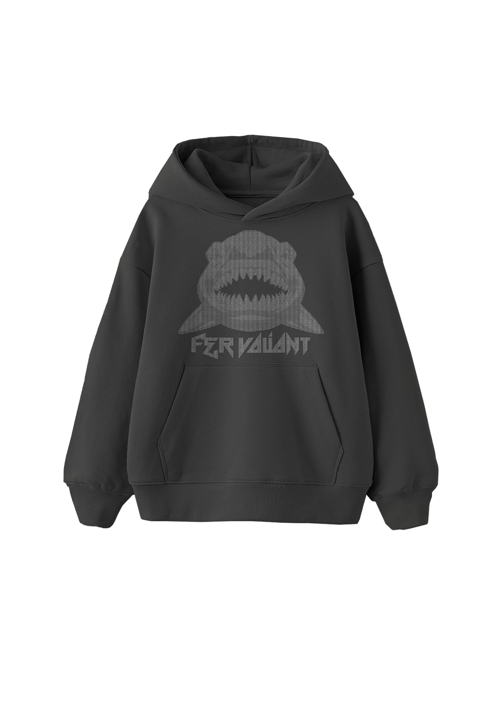 Shark Rhinestone Hoodie - Füme