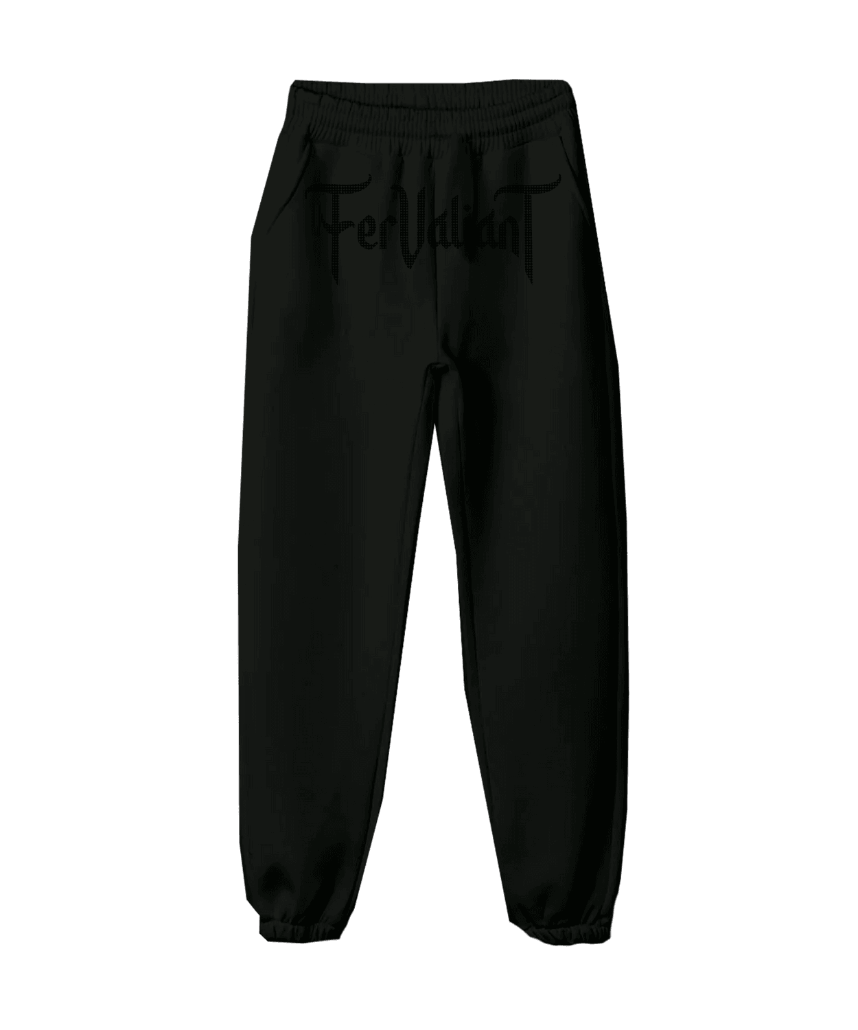  Black Rhinestone Sweatpants