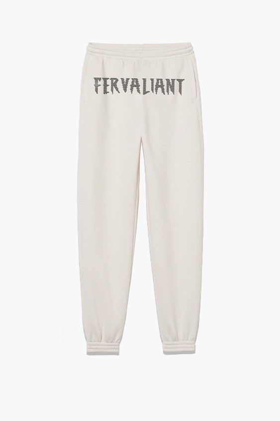  Rhinestone White Sweatpants