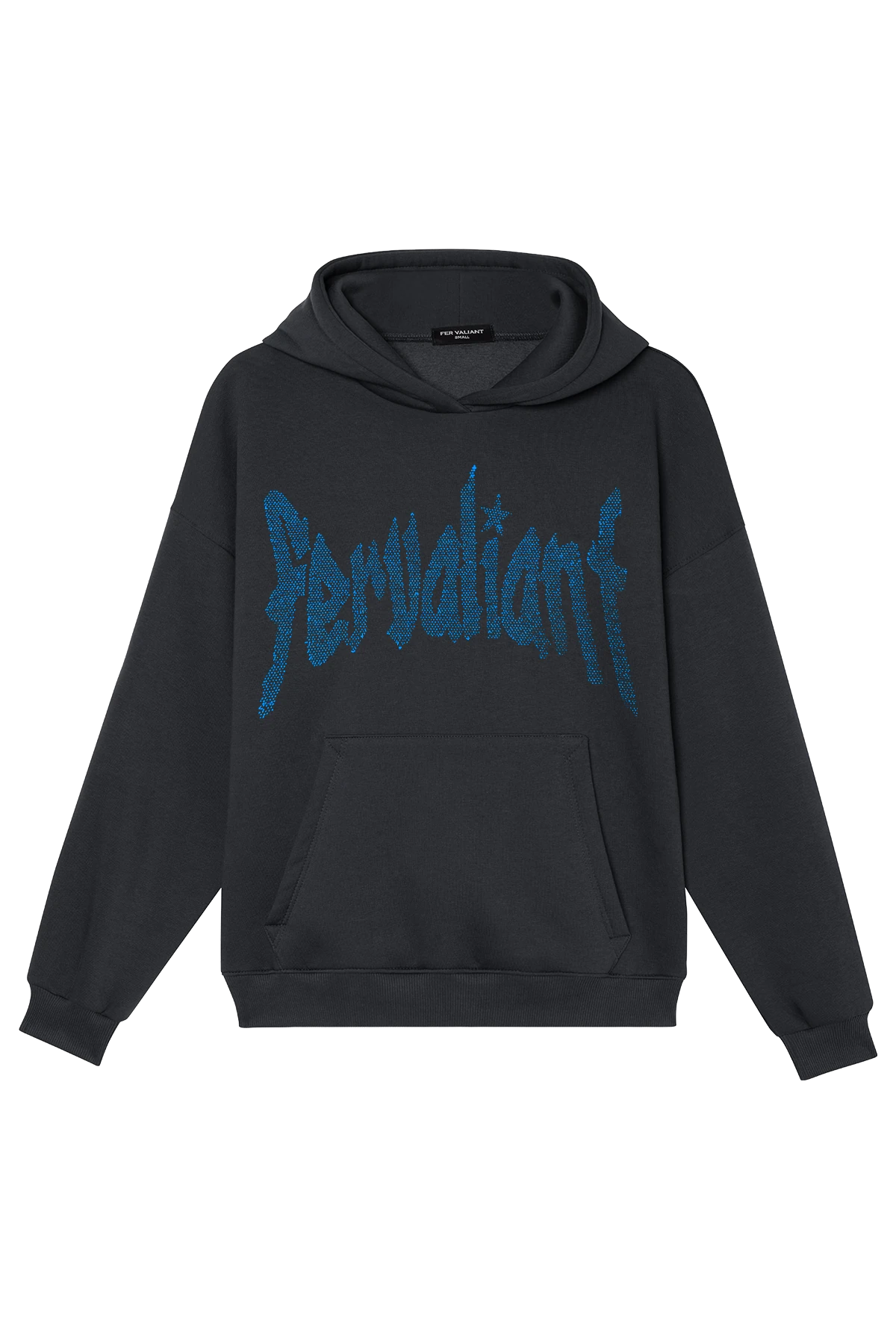 Blue Star Rhinestone Hoodie - Füme