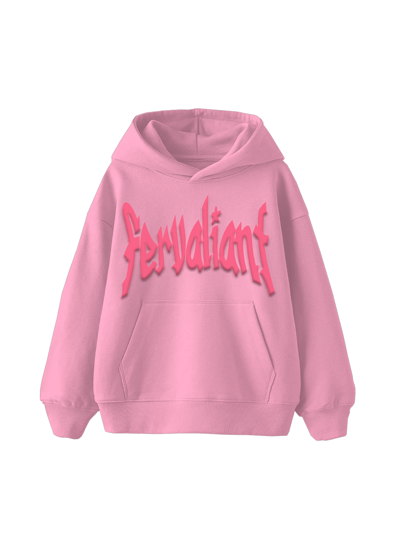 Star Puff Hoodie - Pembe