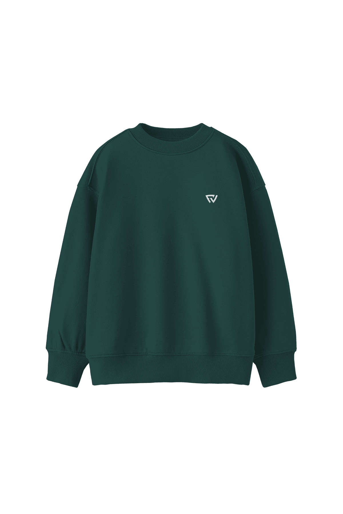 Oversize Basic Bisiklet Yaka Sweatshirt