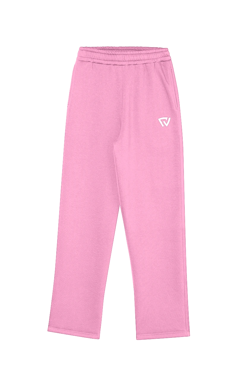 Baggy Basic Sweatpants - Pembe