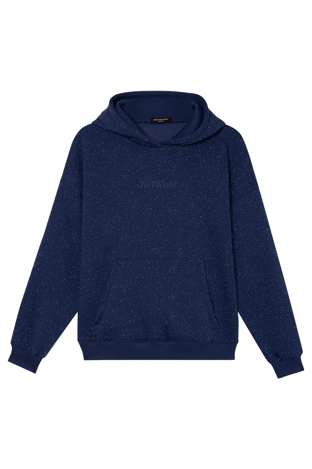 Simli Parıltılı Hoodie - İndigo