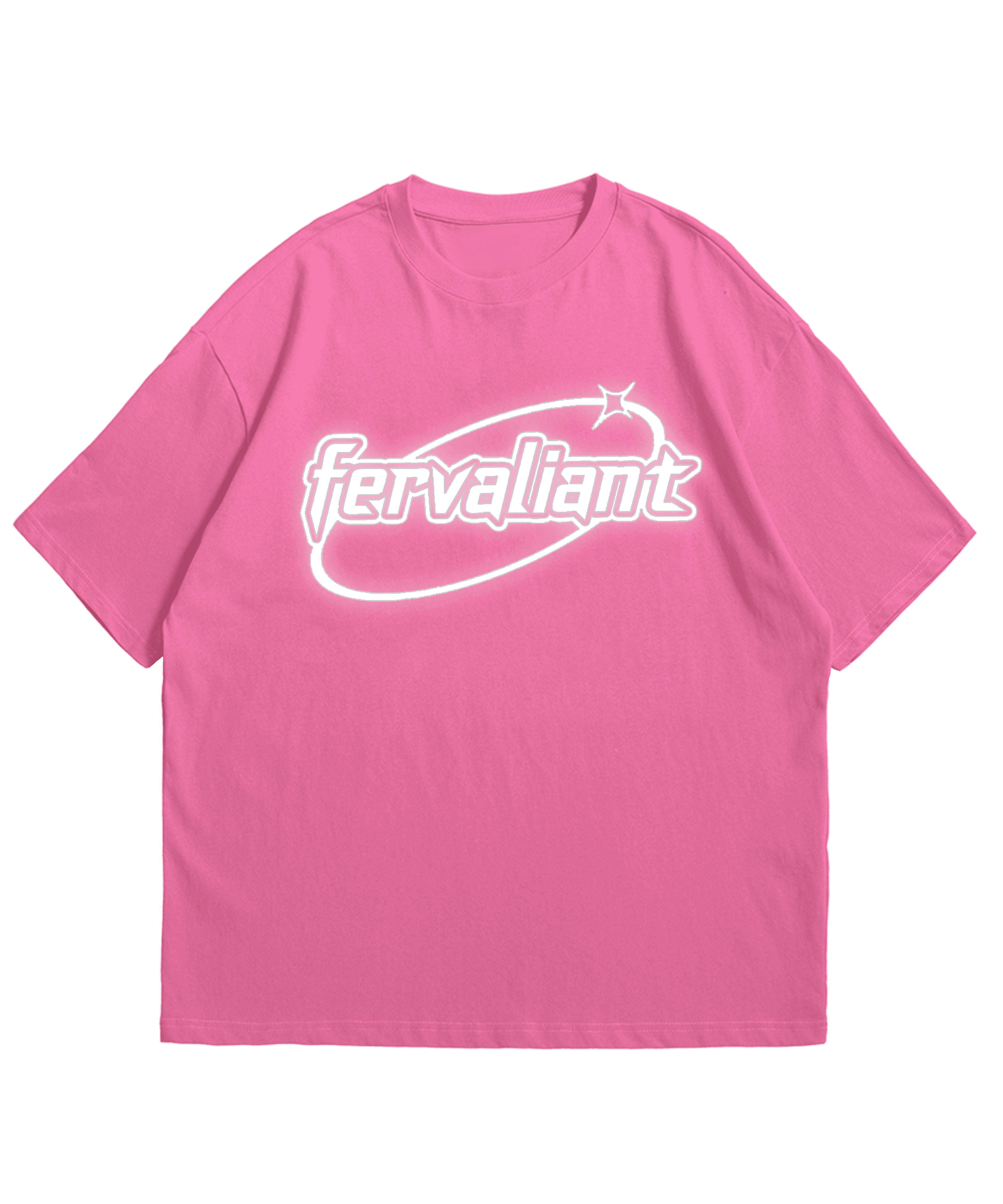 Ellipse Pink Reflector Oversize Unisex Tee