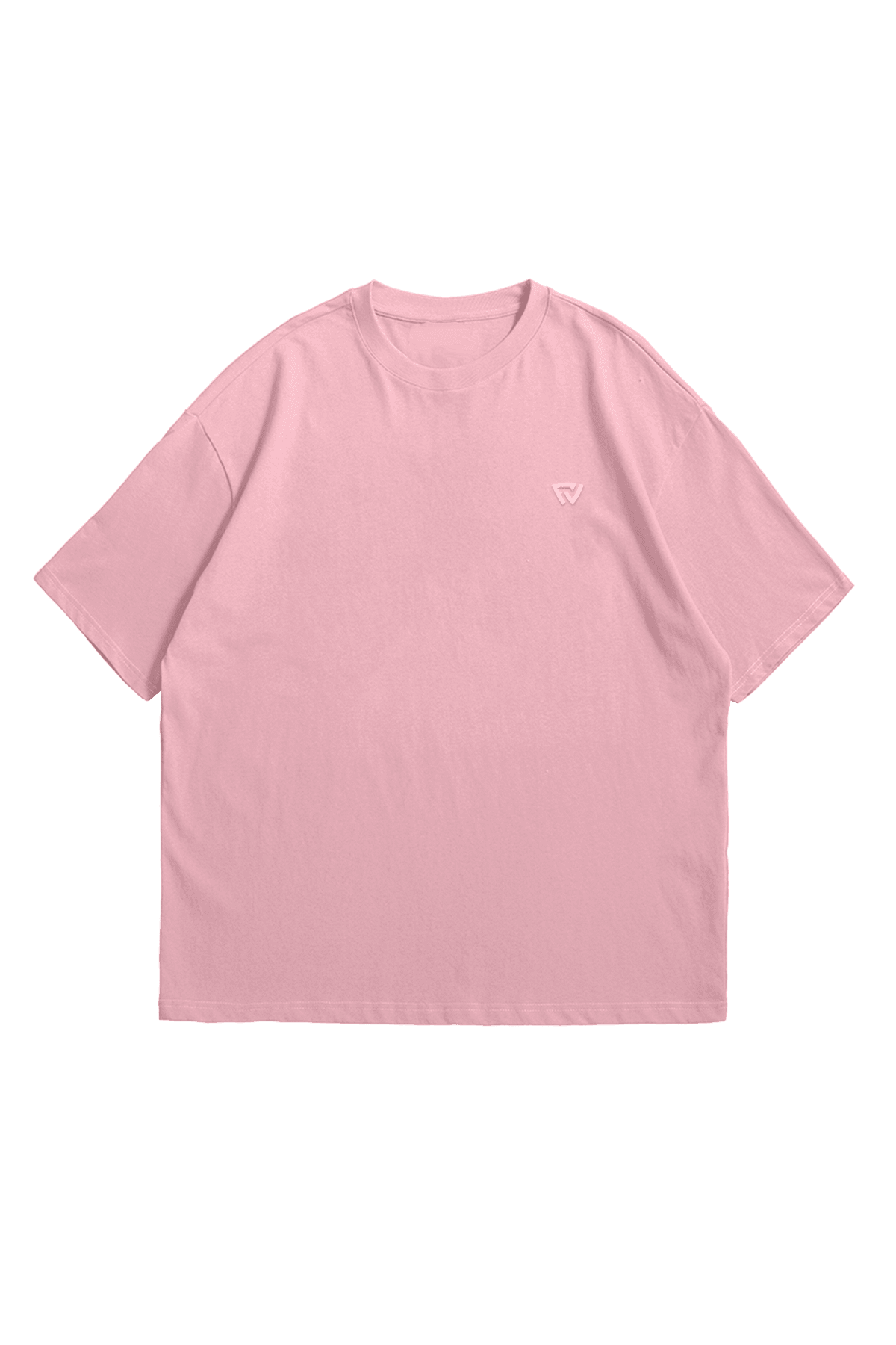 Oversize Basic Tee - Pembe