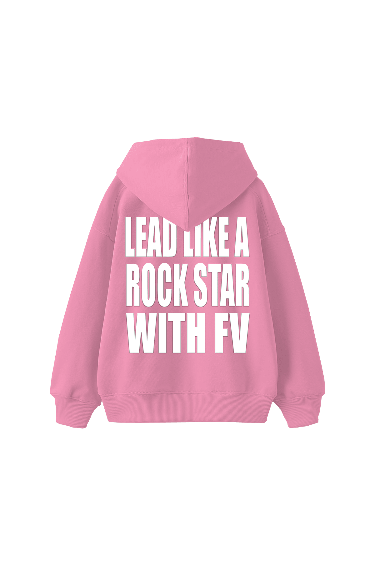 Rock Star Puff Hoodie - Pembe