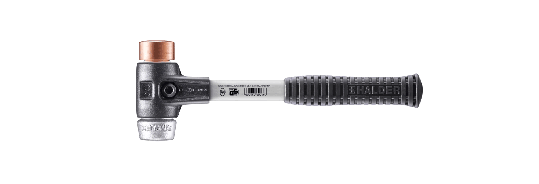 HALDER SIMPLEX 2'si 1 ARADA BAKIR / YUMUSAK METAL ÇEKİÇ image