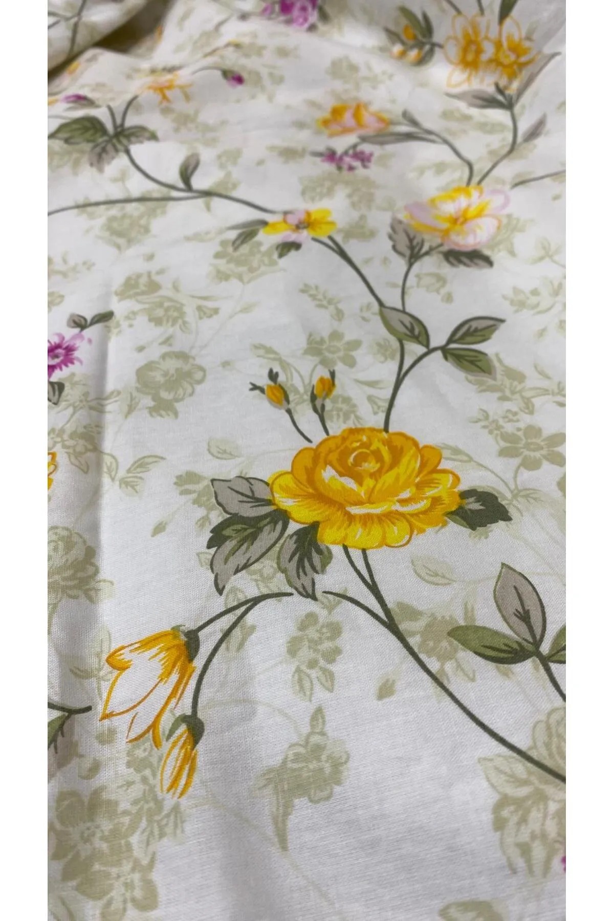 Natural Bahar Çift Kişilik Lastikli Çarşaflı 2 Yastık Kılıflı Nevresim Takımı