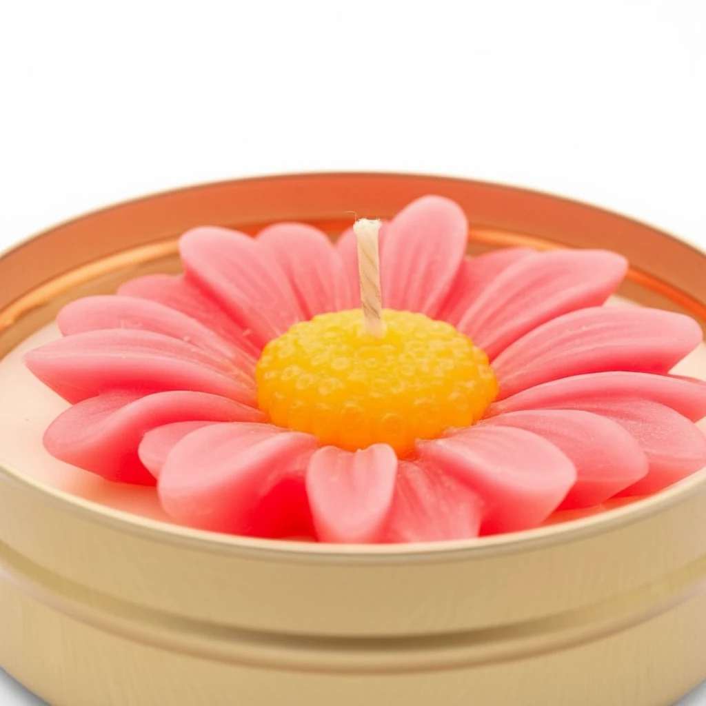 Papatya Mum - Pembe (Gül Kokulu)