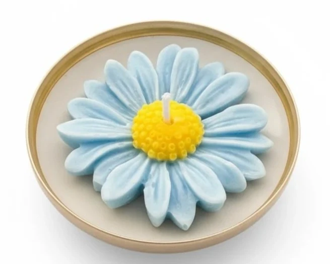 Papatya Mum - Turkuaz Mavi (Okaliptüs Kokulu)