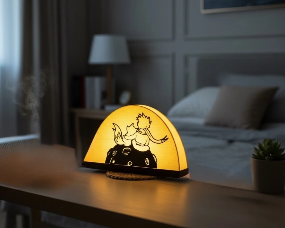 Küçük Prens Gece Lambası (Siluet)