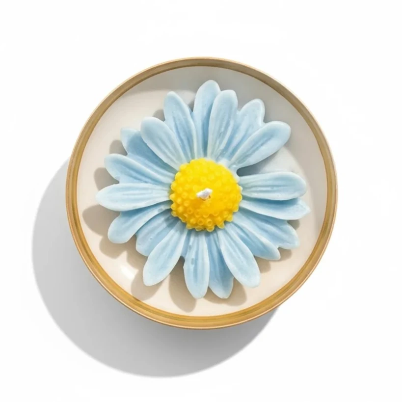 Papatya Mum - Turkuaz Mavi (Okaliptüs Kokulu)