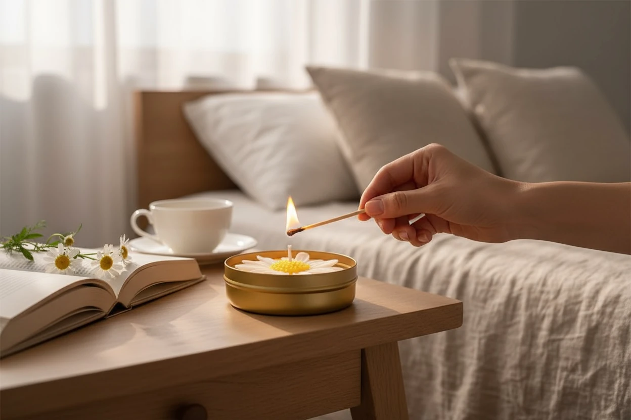 Papatya Mum - Beyaz (Beyaz Sabun Kokulu)