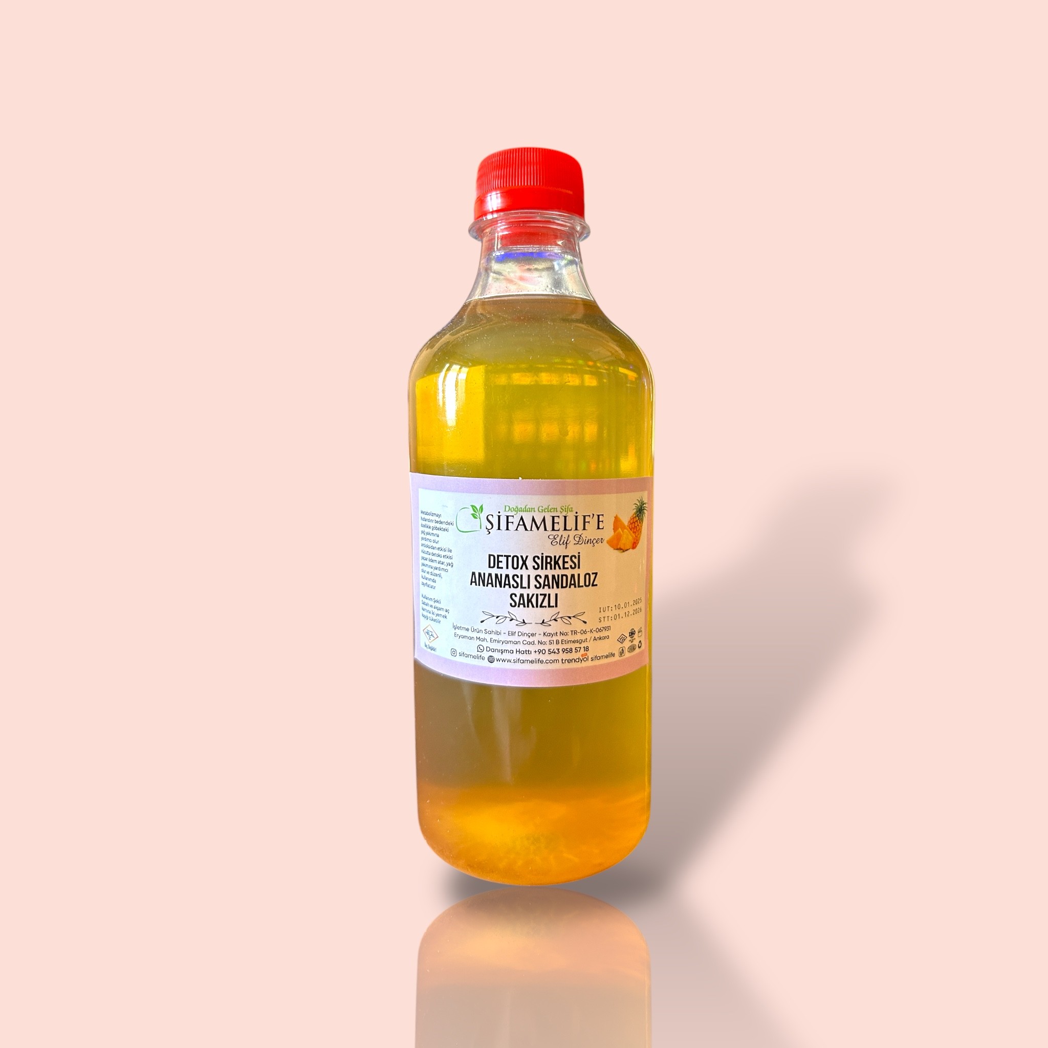 Detox Sirkesi Ananaslı & Sandaloz Sakızlı
